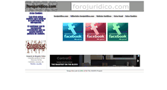 Desktop Screenshot of forojuridico.com